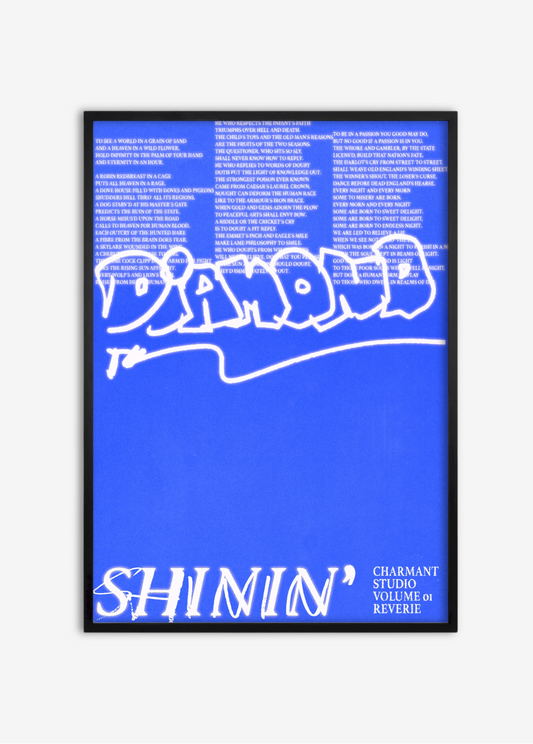 Poster Diamond cadre noir