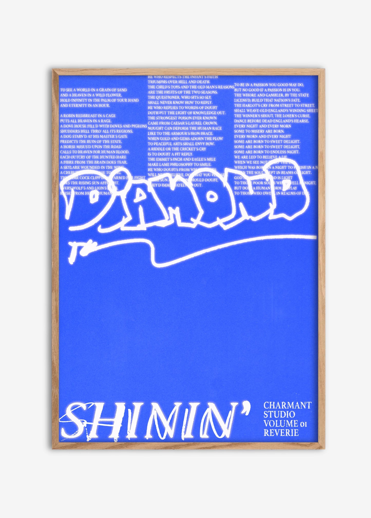 Poster Diamond cadre bois