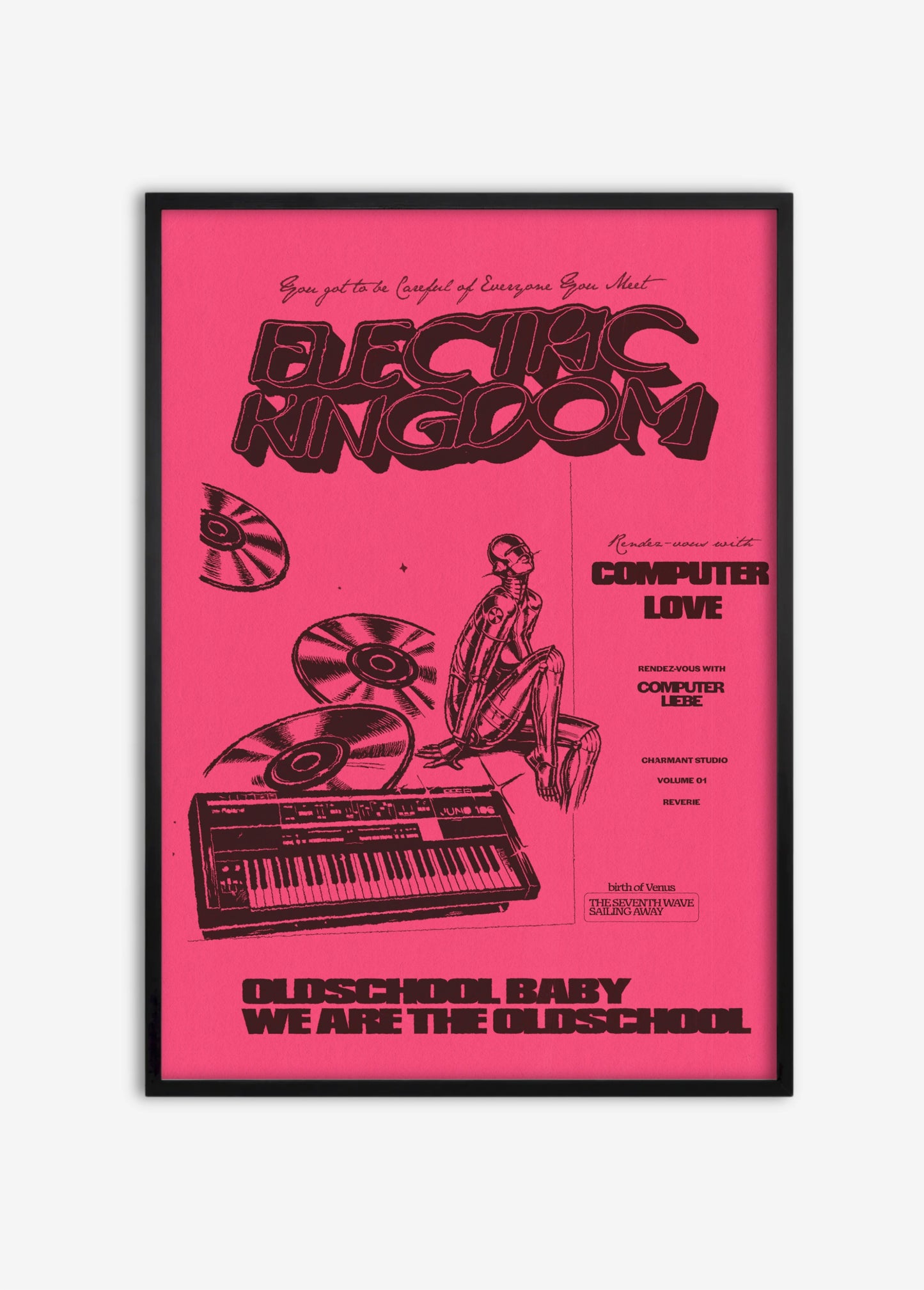 Poster Electric Kingdom cadre noir