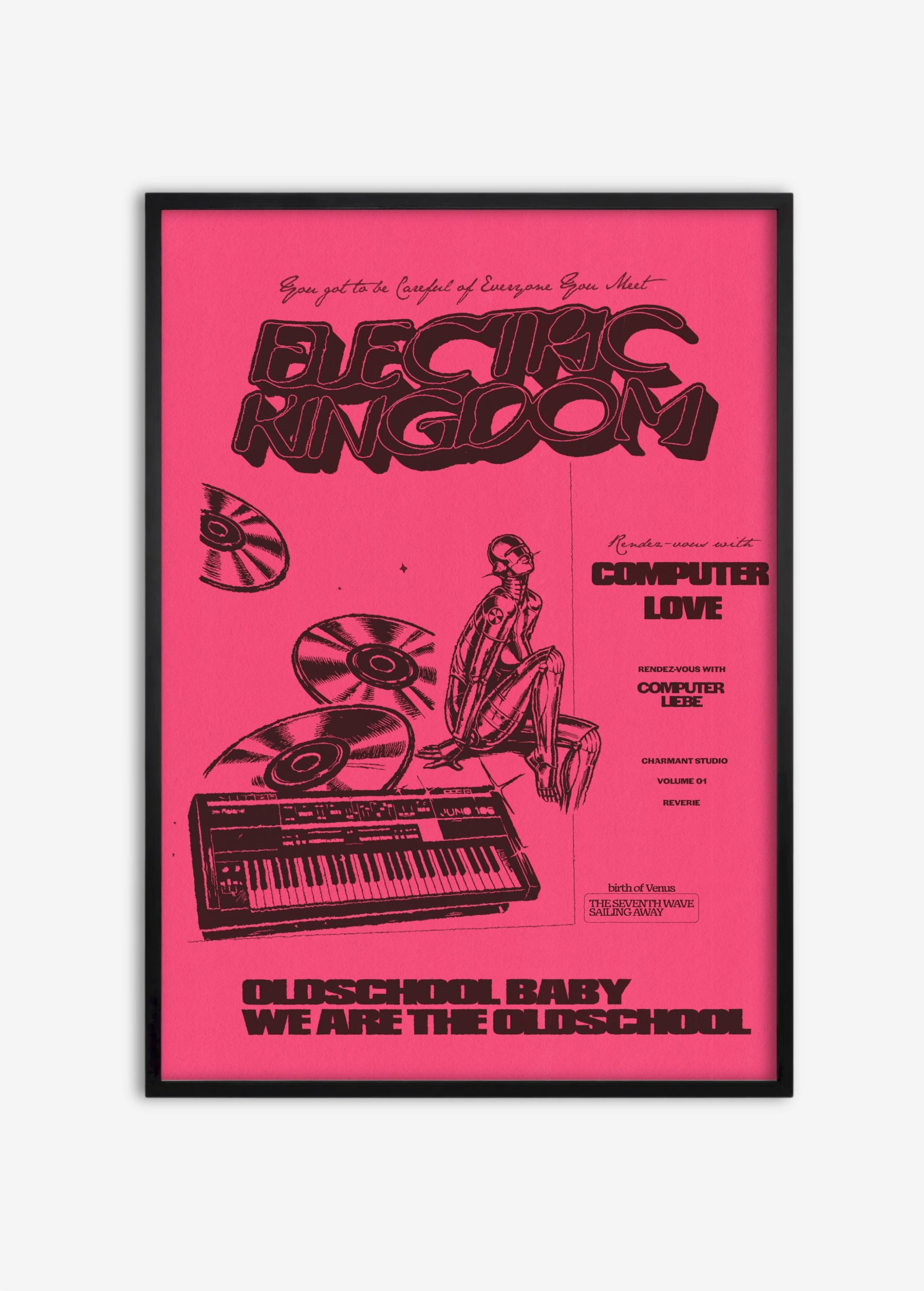 Poster Electric Kingdom cadre noir