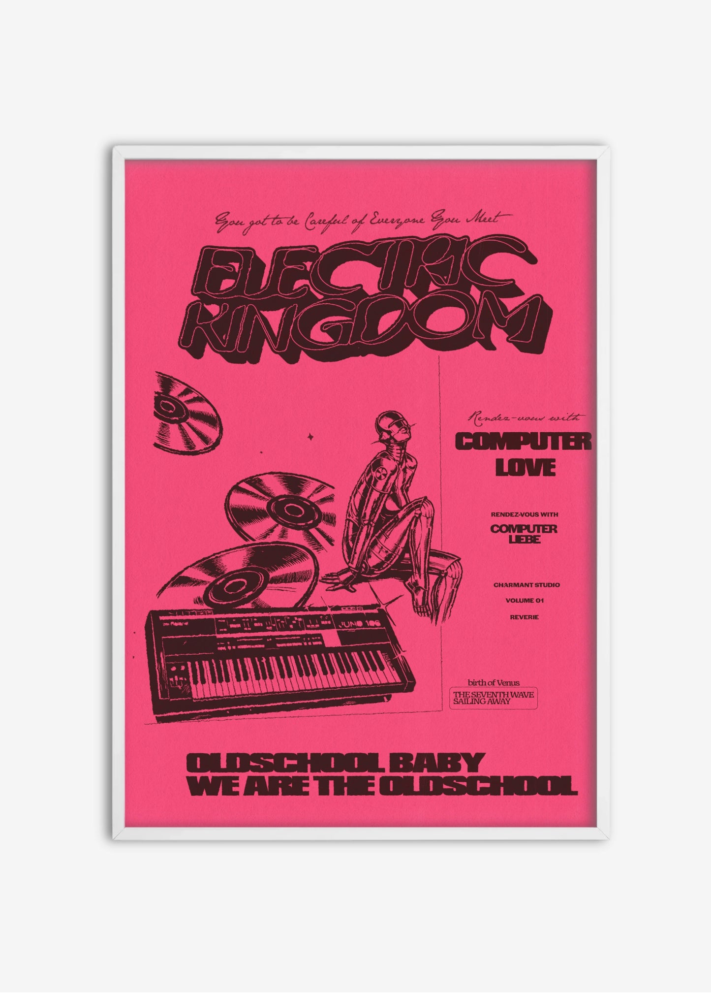 Poster Electric Kingdom cadre blanc