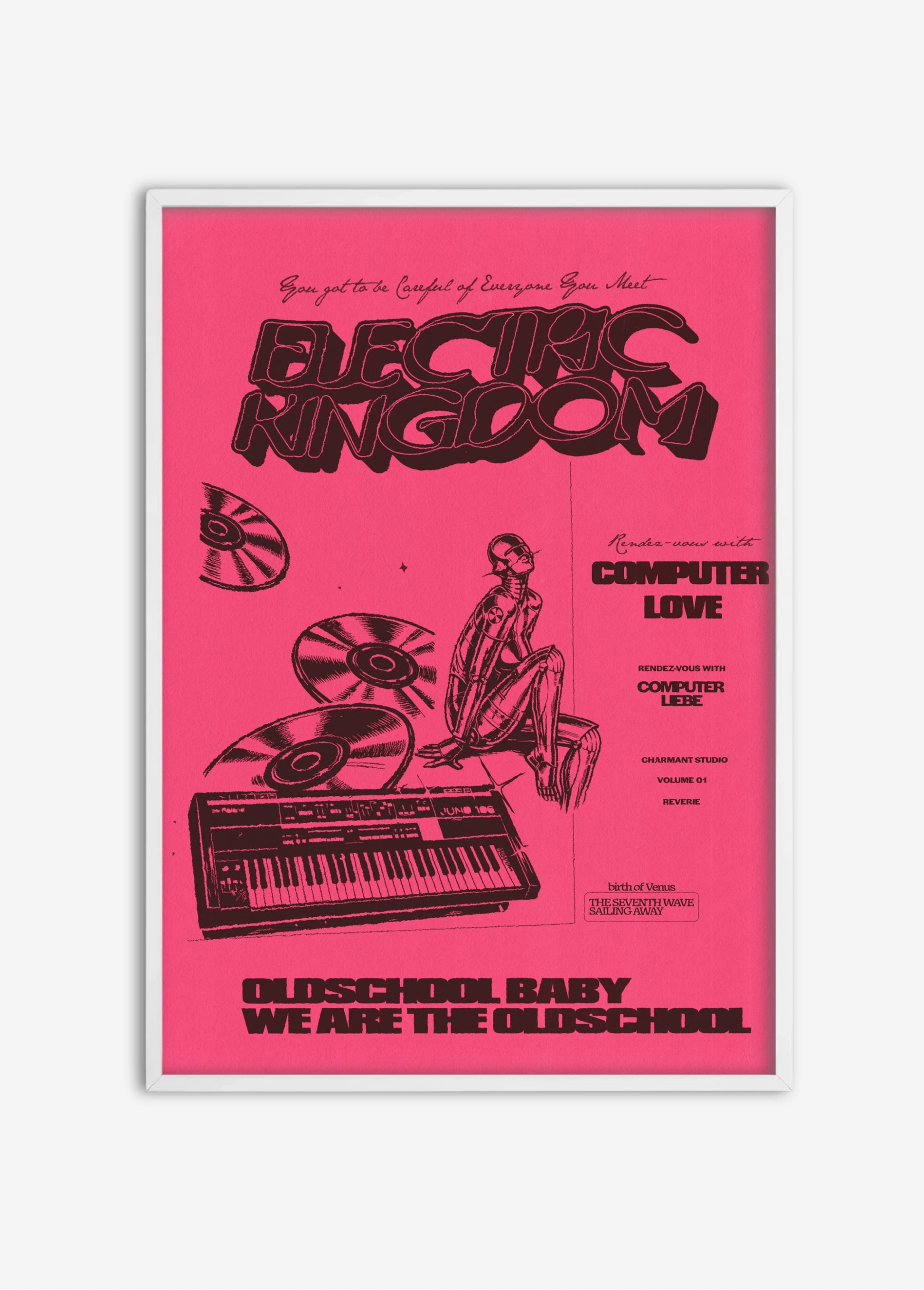 Poster Electric Kingdom cadre blanc