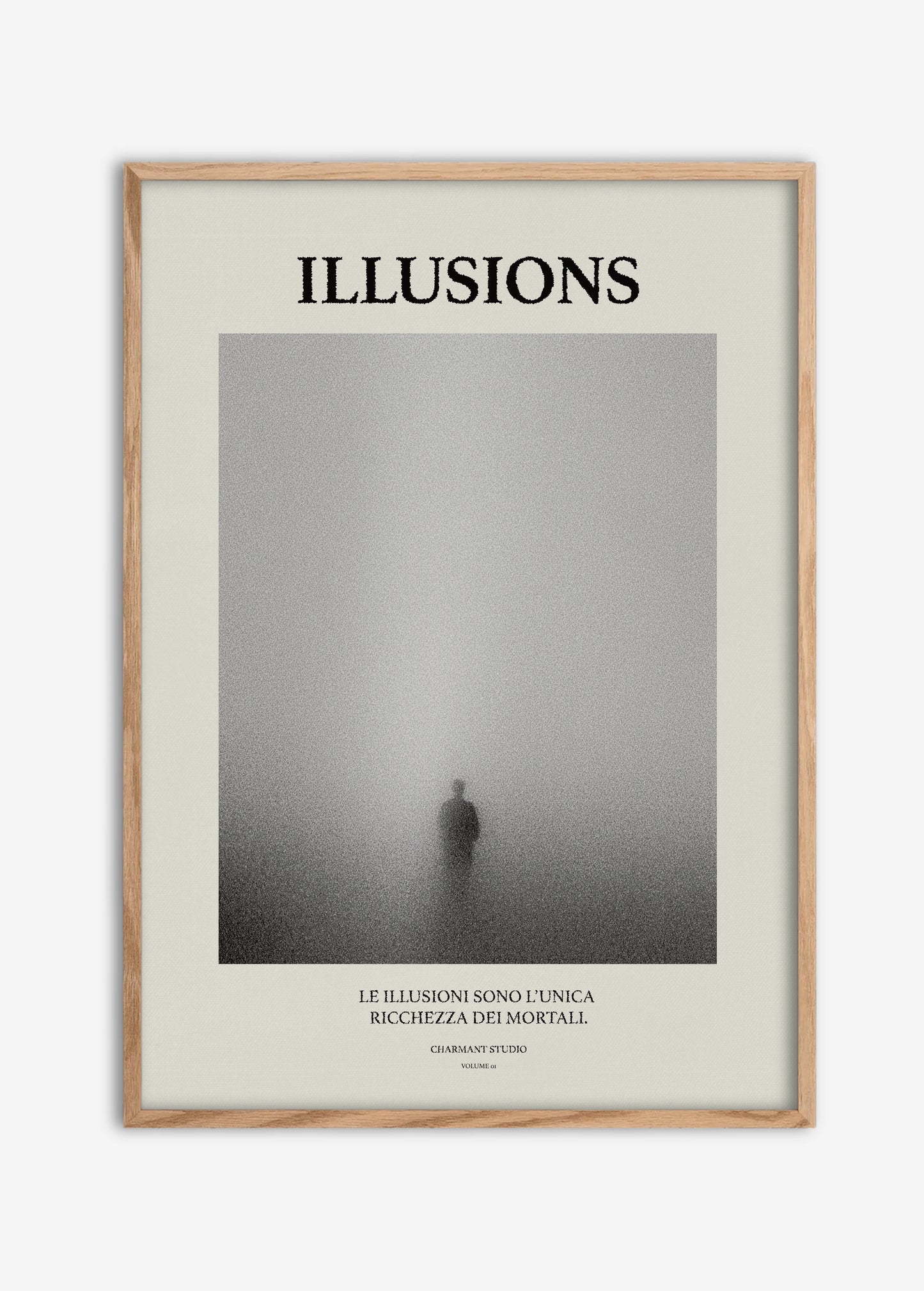 Poster Illusions cadre bois