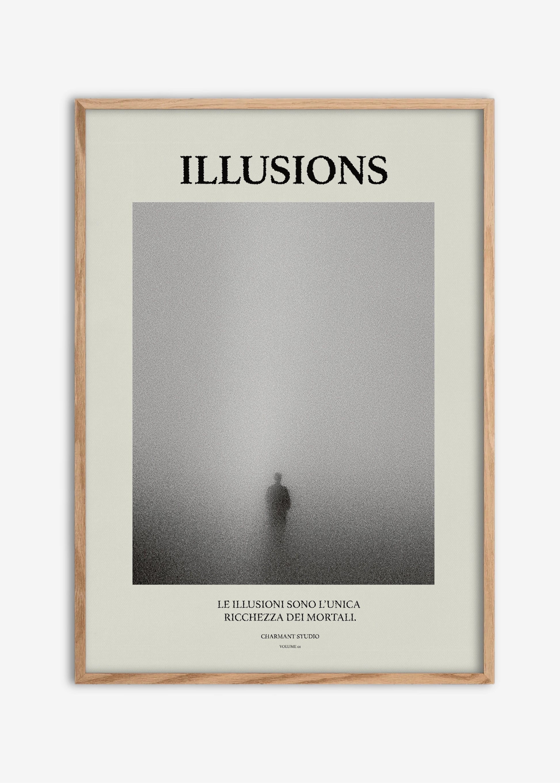 Poster Illusions cadre bois