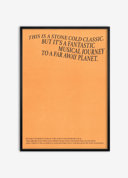 Poster Stone Cold Classic cadre noir