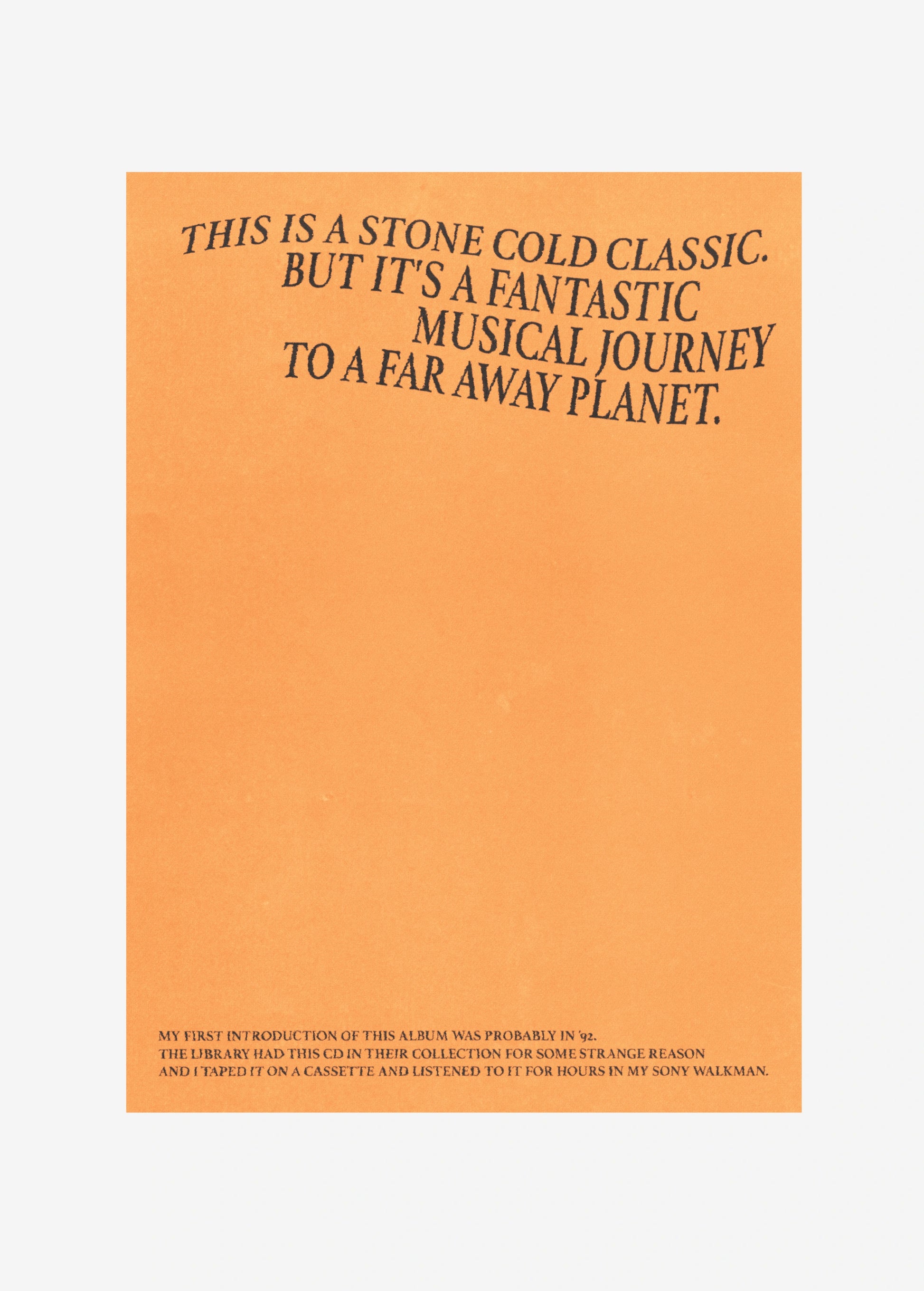 Poster Stone Cold Classic sans cadre