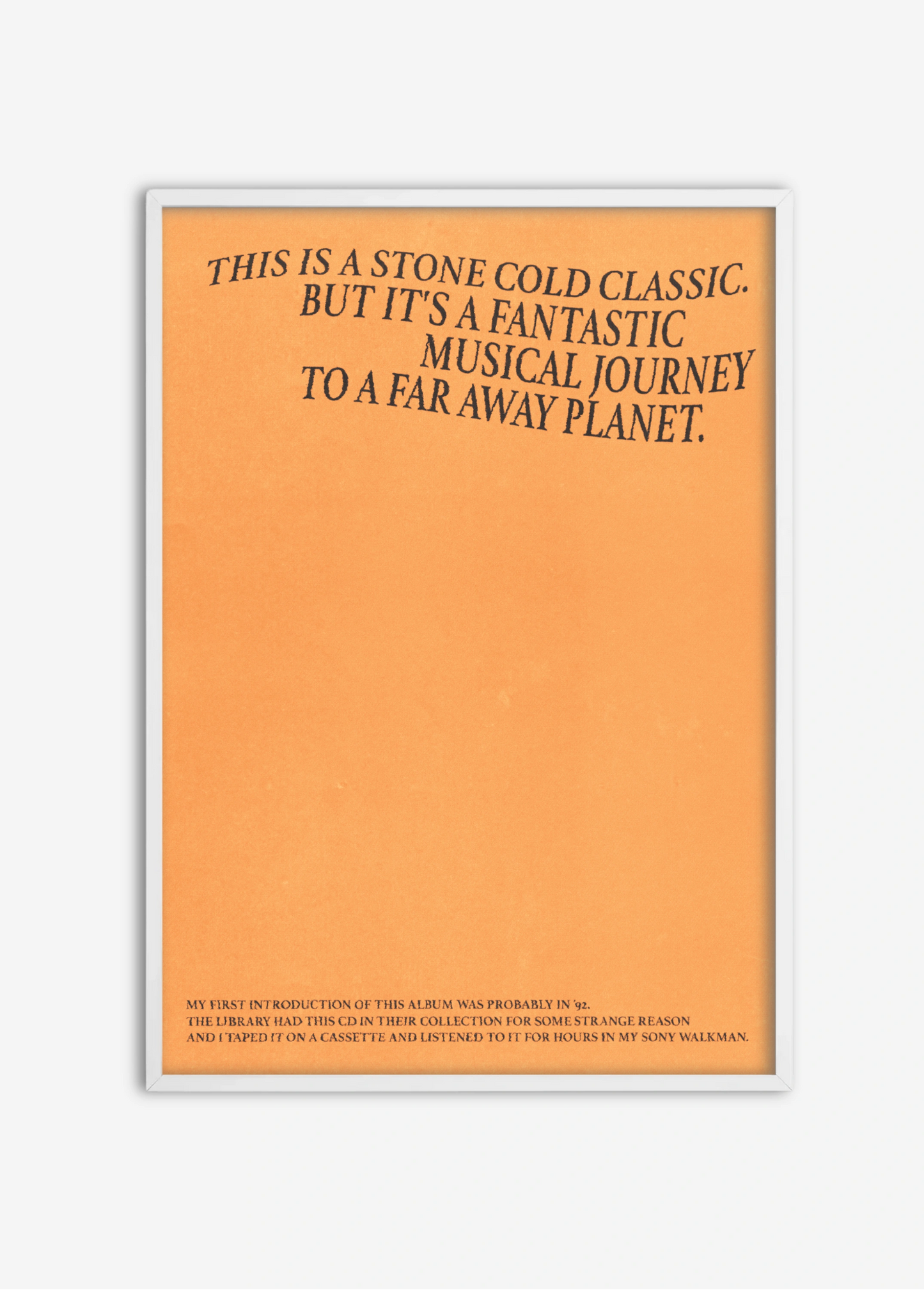 Poster Stone Cold Classic cadre blanc