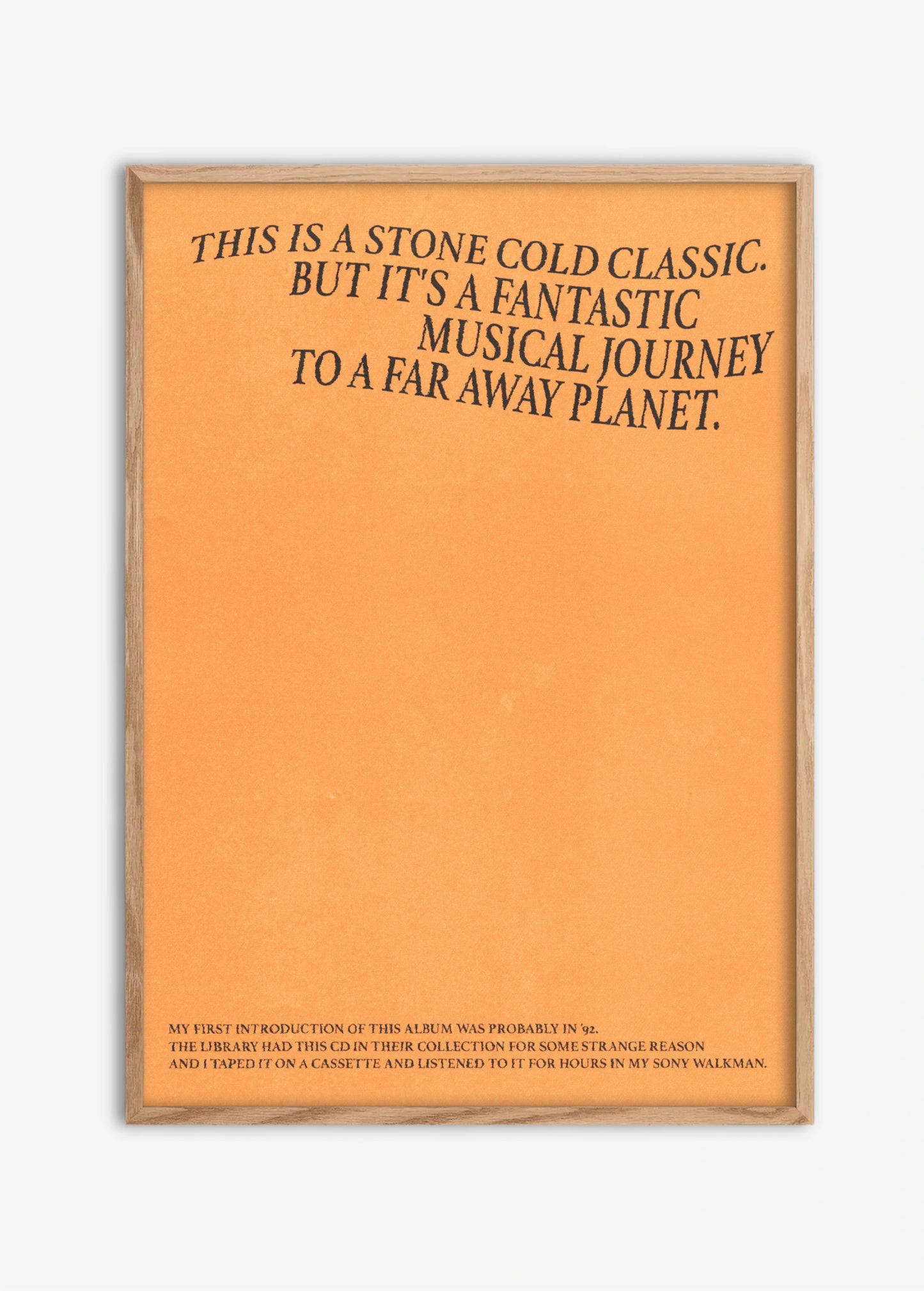 Poster Stone Cold Classic cadre bois