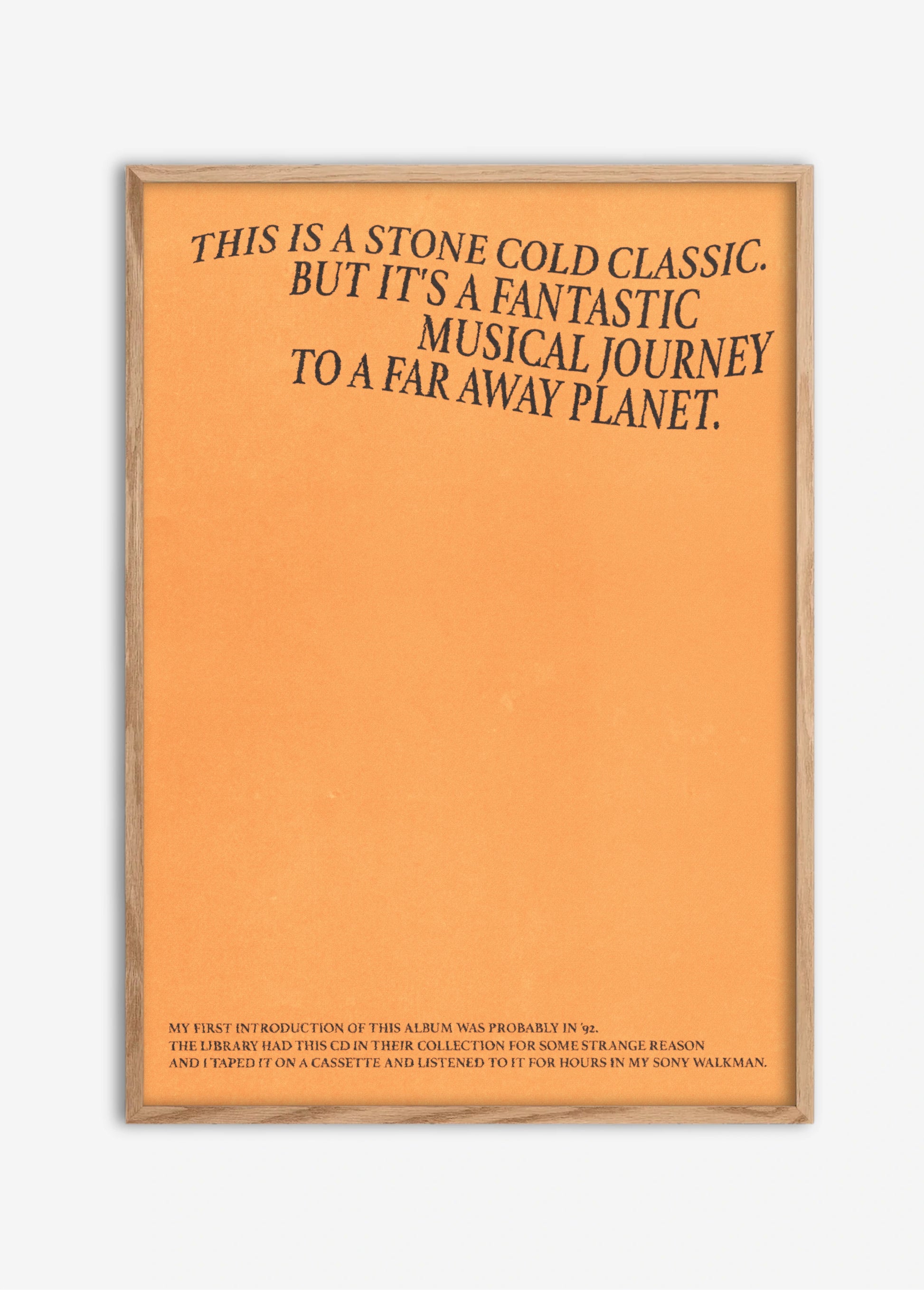 Poster Stone Cold Classic cadre bois